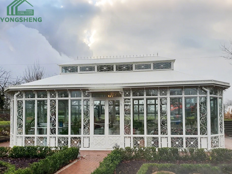Large Victorian Style Glass Greenhouse For Sale